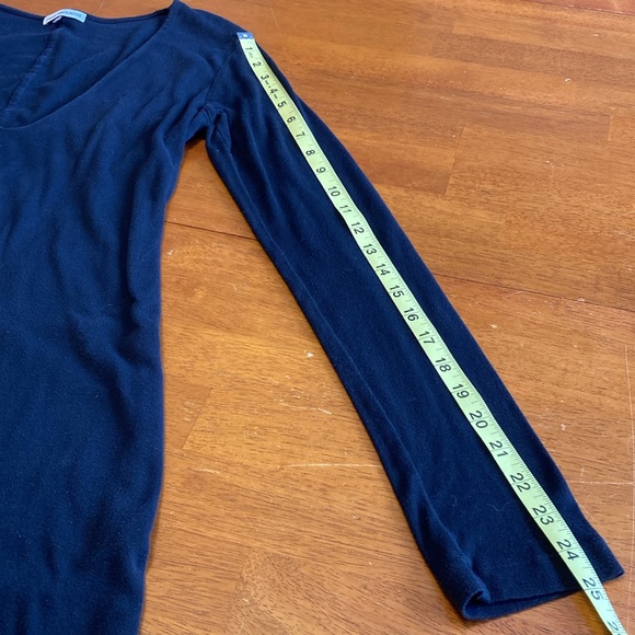 Women’s Standard James Perse Womens Size L Black Bodycon 3/4 Sleeve Midi Dress - Picture 10 of 11